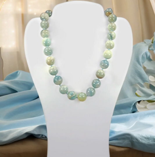 Aquamarine Beads Necklace