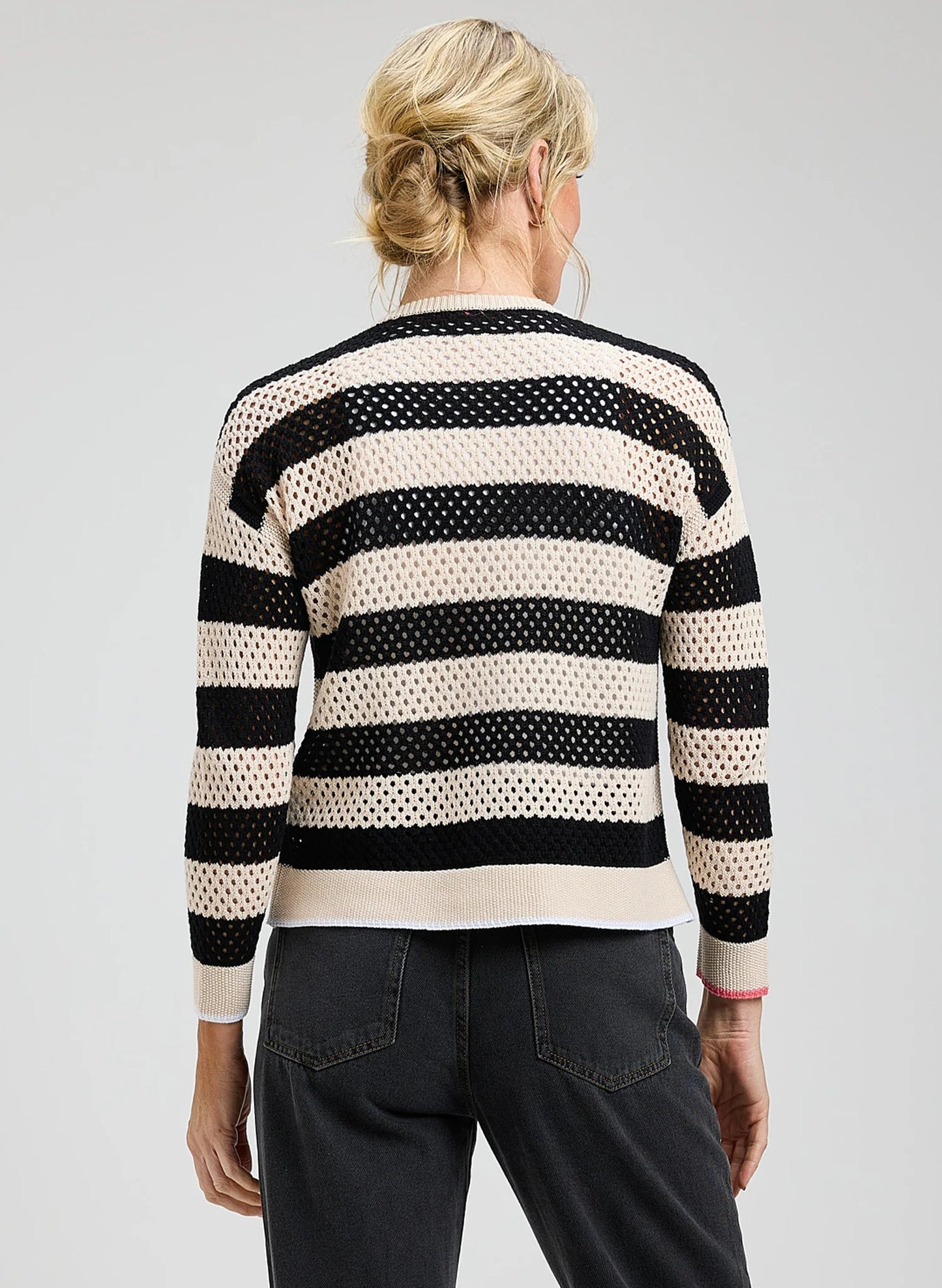 Pointelle Zip Cardigan