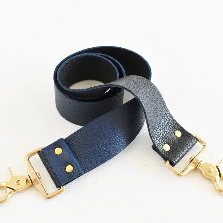 Reversible Leather Bag Strap