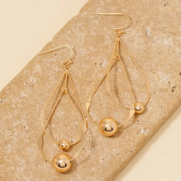Double Teardrop Earrings