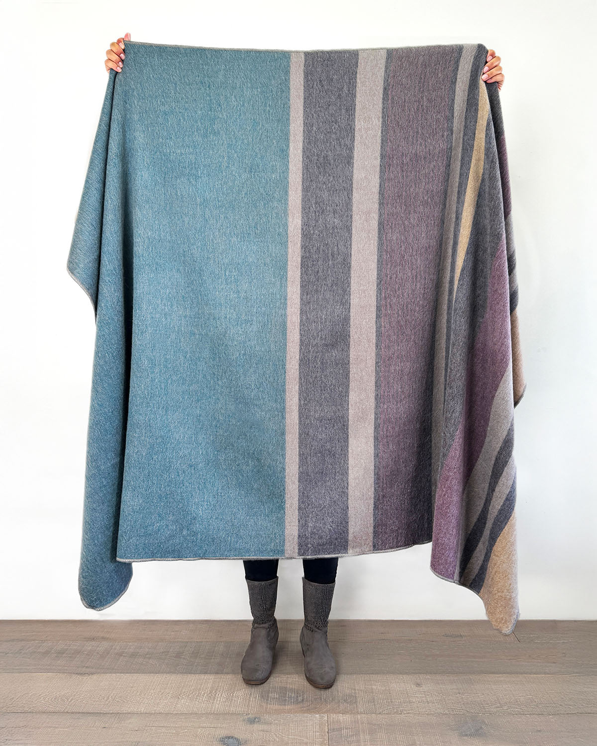 Alpaca Throw Blanket - Jade Forest