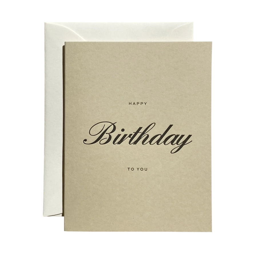Happy Birthday To You Card