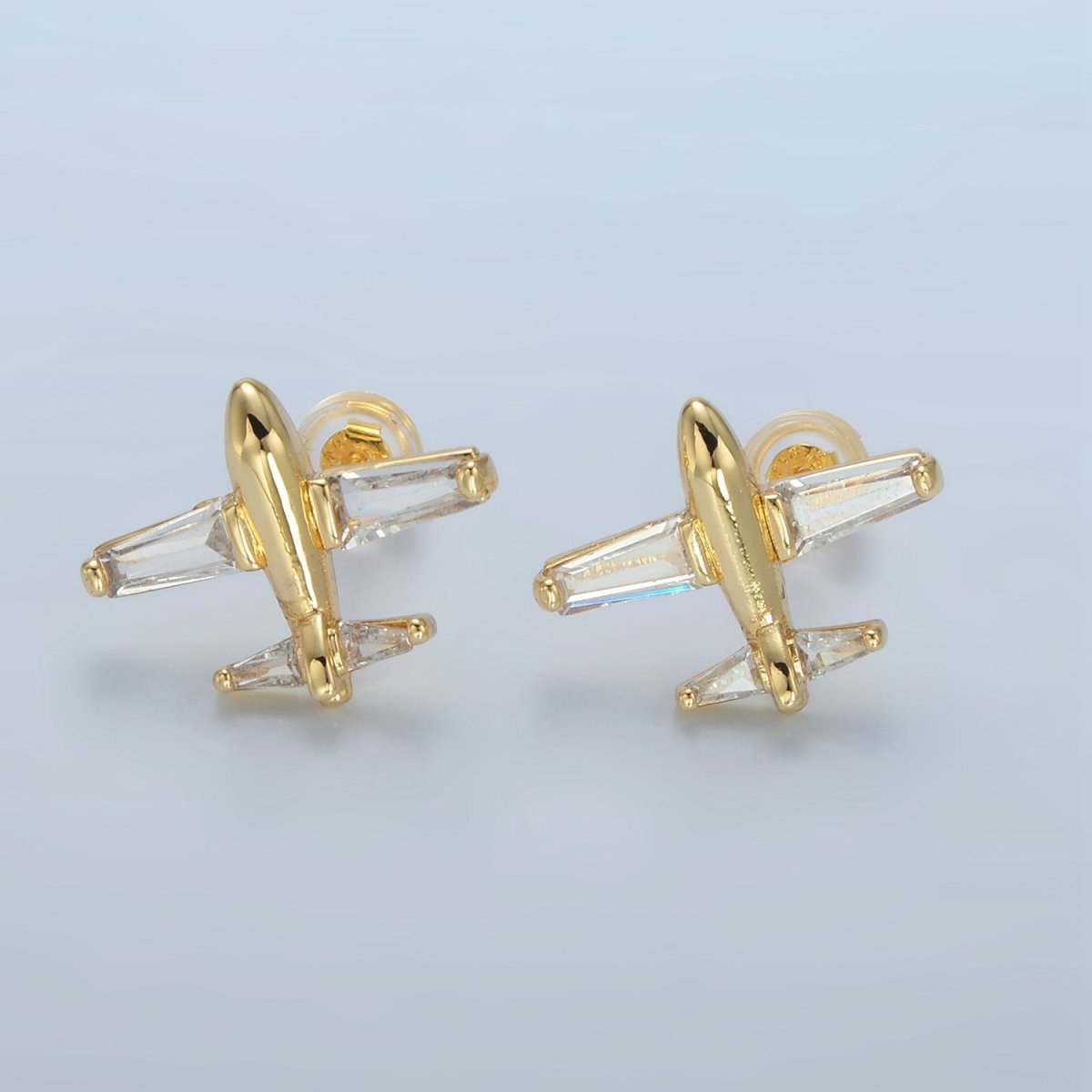 Airplane Baguette Studs