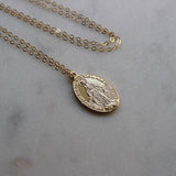 Large Virgin Mary Necklace
