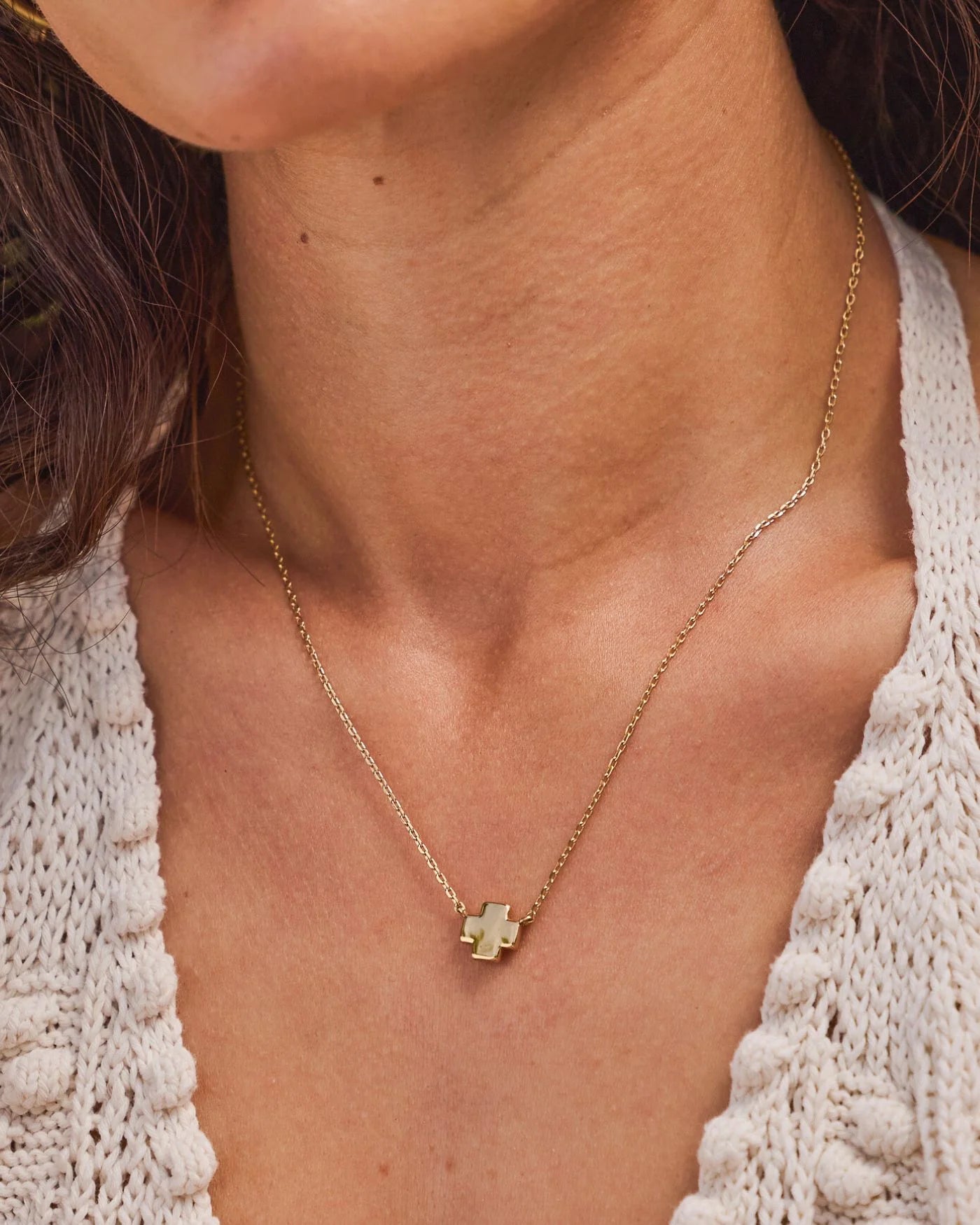 Delicate Adjustable Cross Necklace