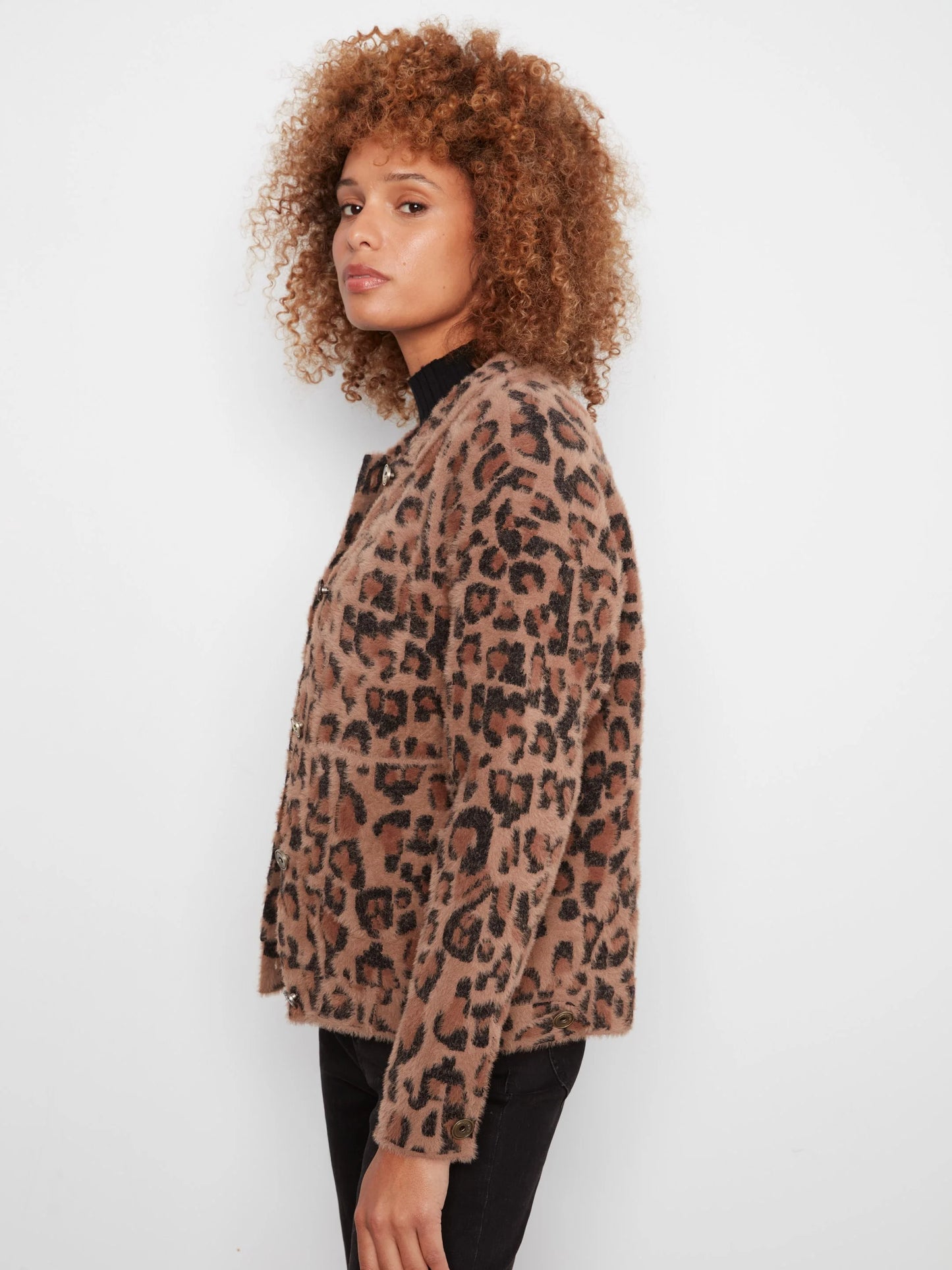 Jacquard Leopard Jacket