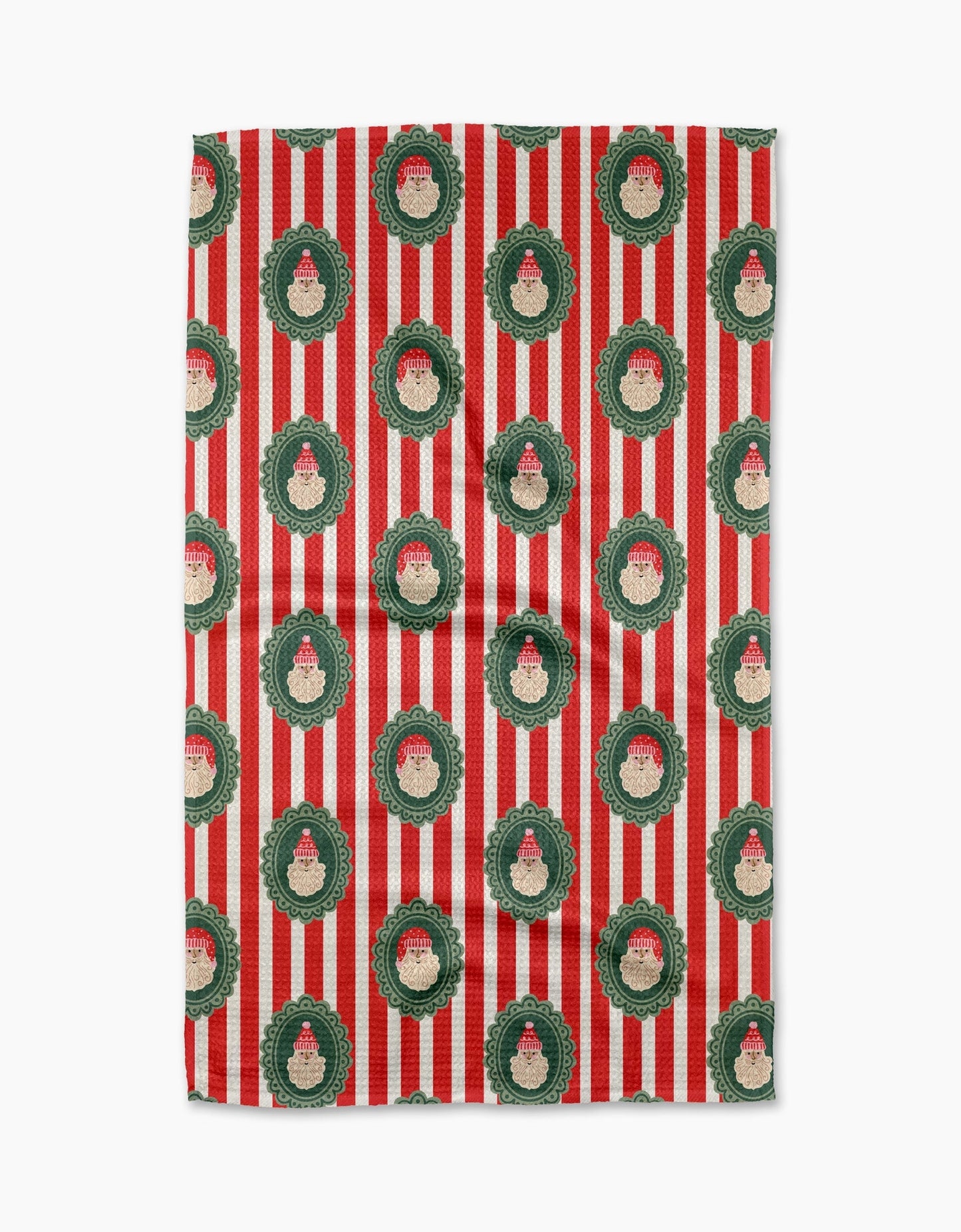 Striped Santa Kitchen Towel