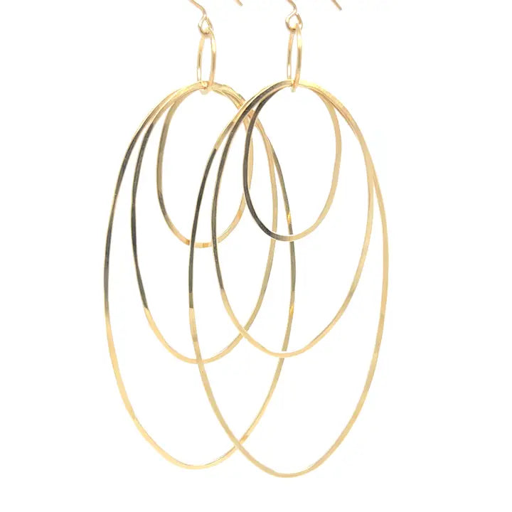 Triple Oval Earrings