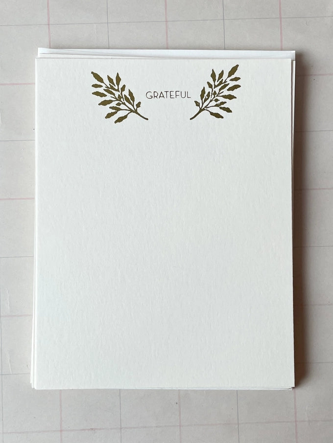 Grateful Flat Card Set