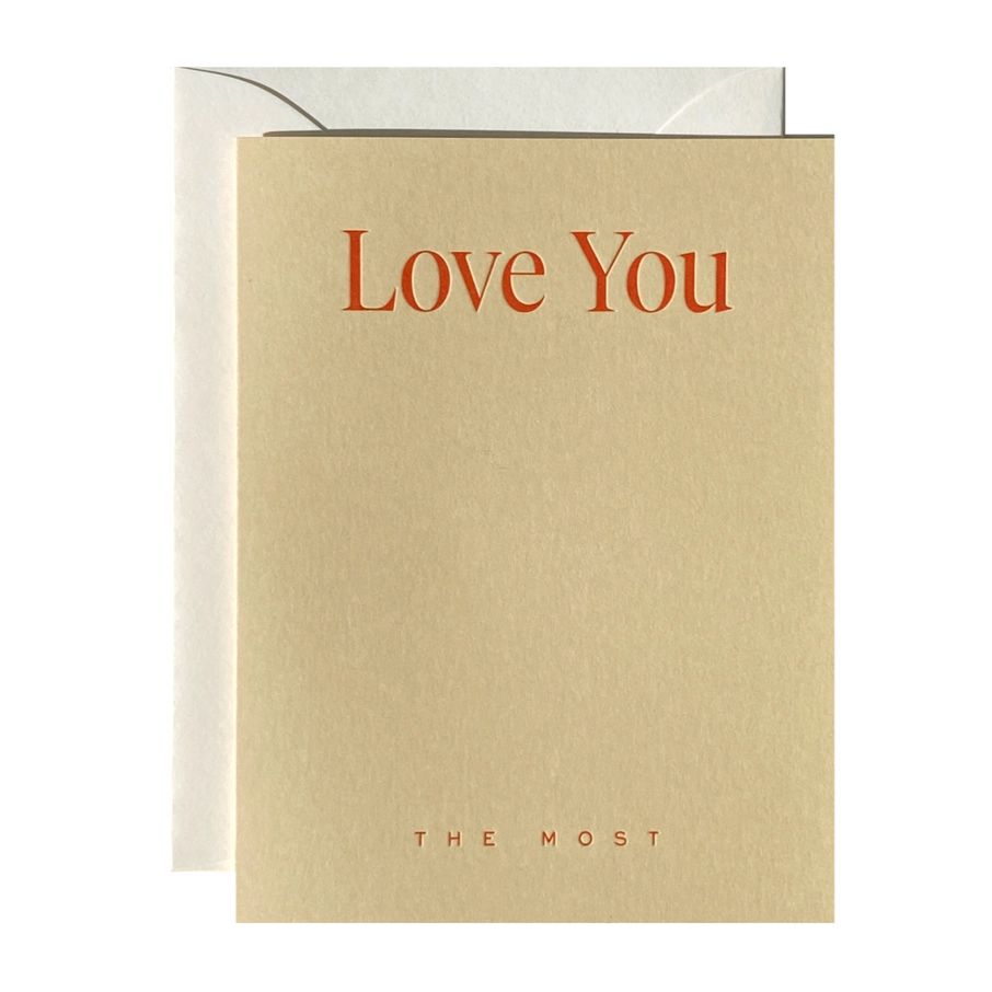 Love You The Most Card