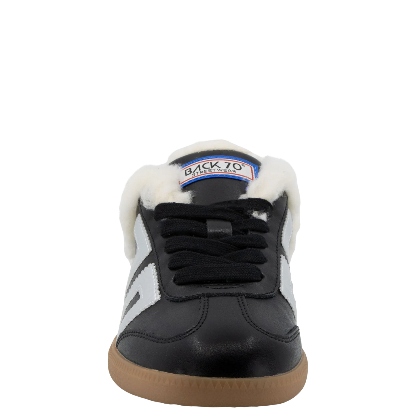 Easter Backless Sneaker - Black Silver