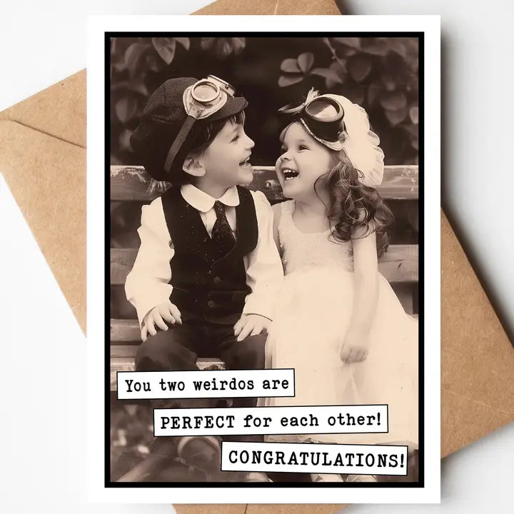 Two Weirdos Engagement Card