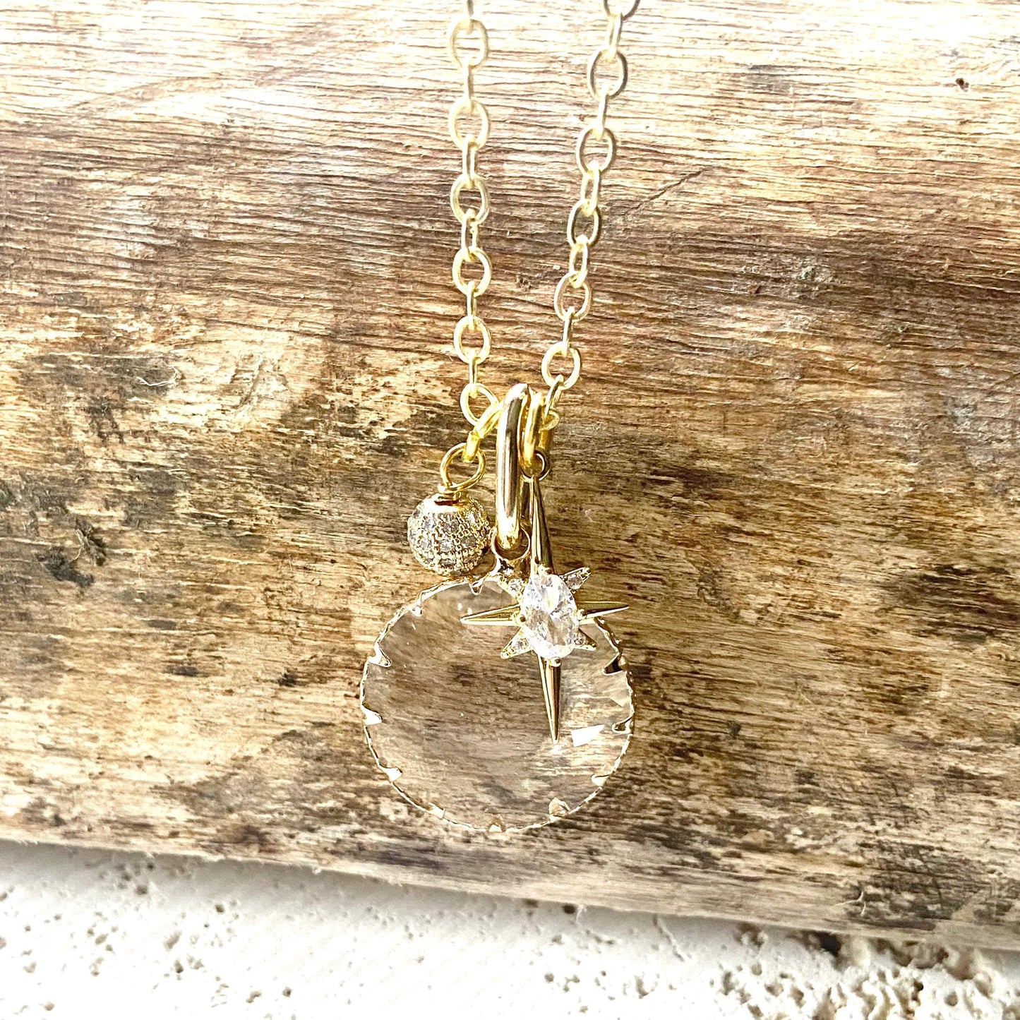 Cluster Crystal Necklace
