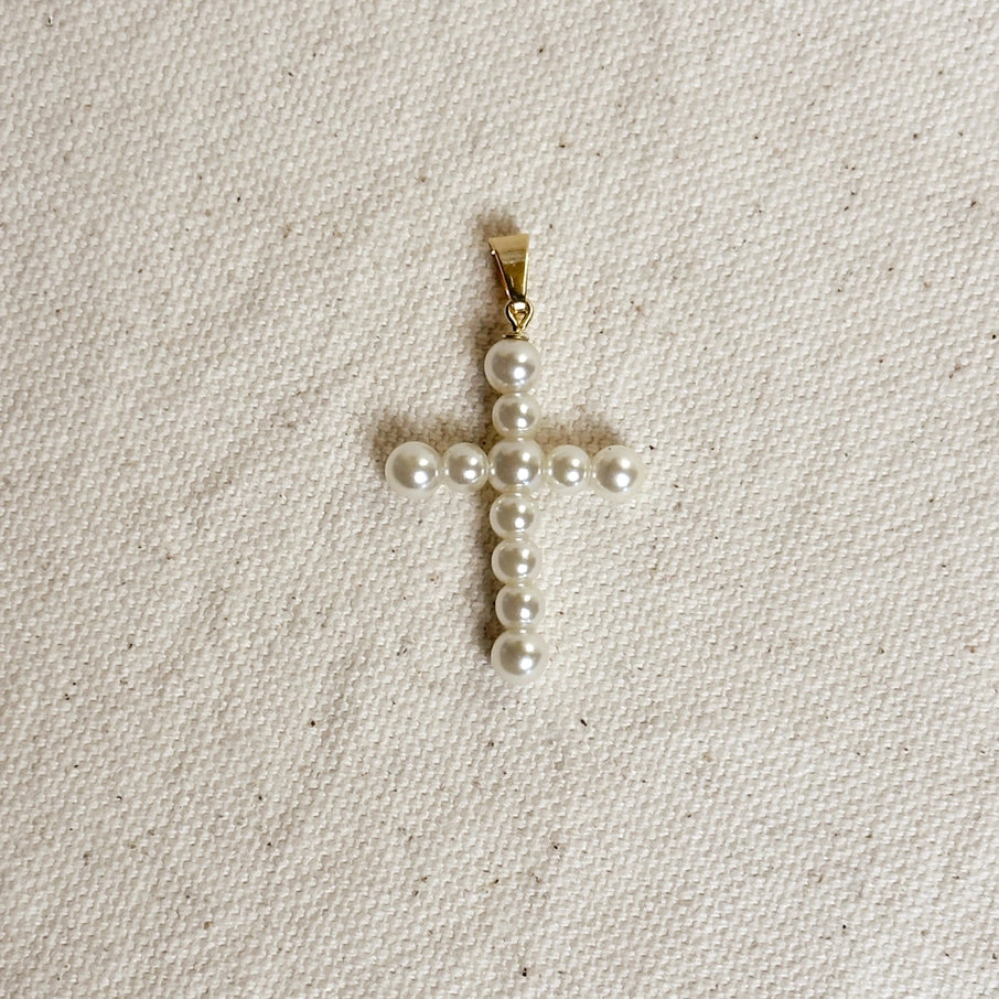 Pearl Cross Necklace