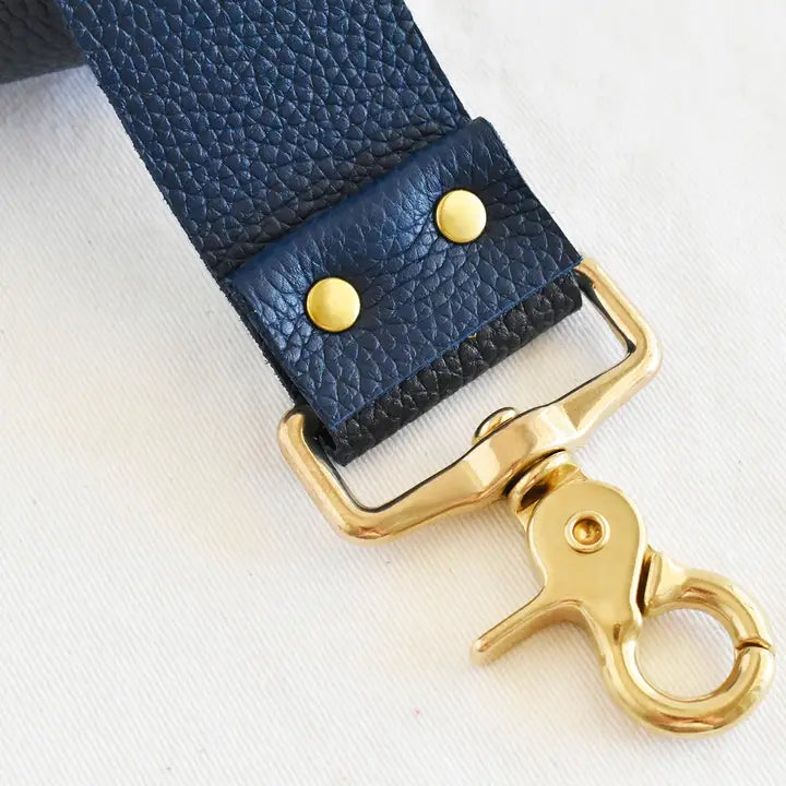 Reversible Leather Bag Strap