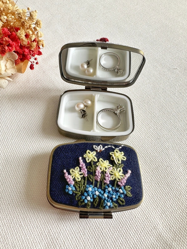 Embroidered Jewelry Box