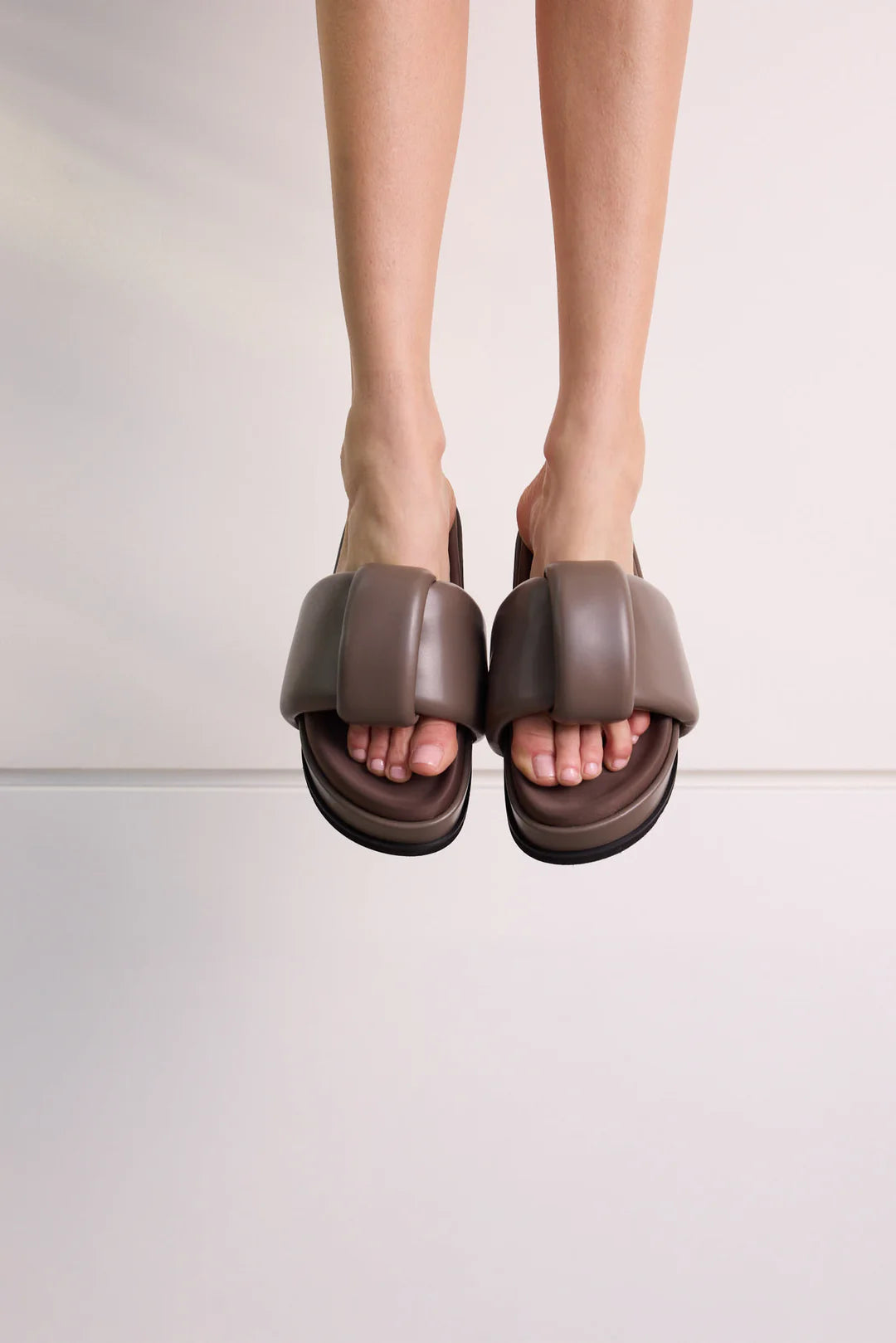 Puffed Knotty Stack Sandal