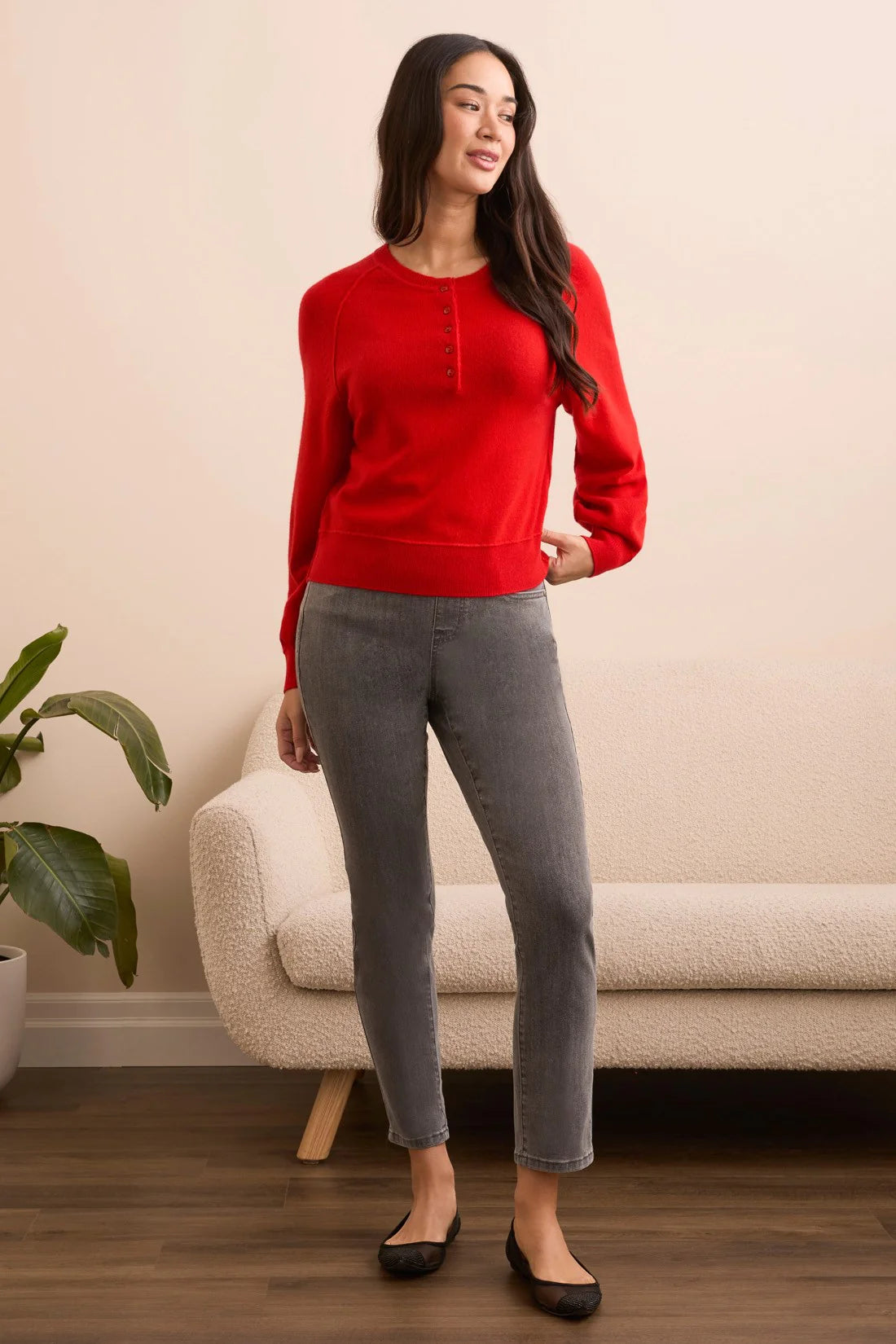 Cashmere Puff Sleeve Sweater