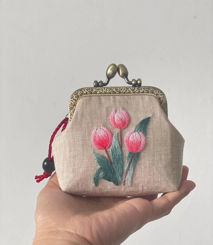 Embroidered Coin Purse
