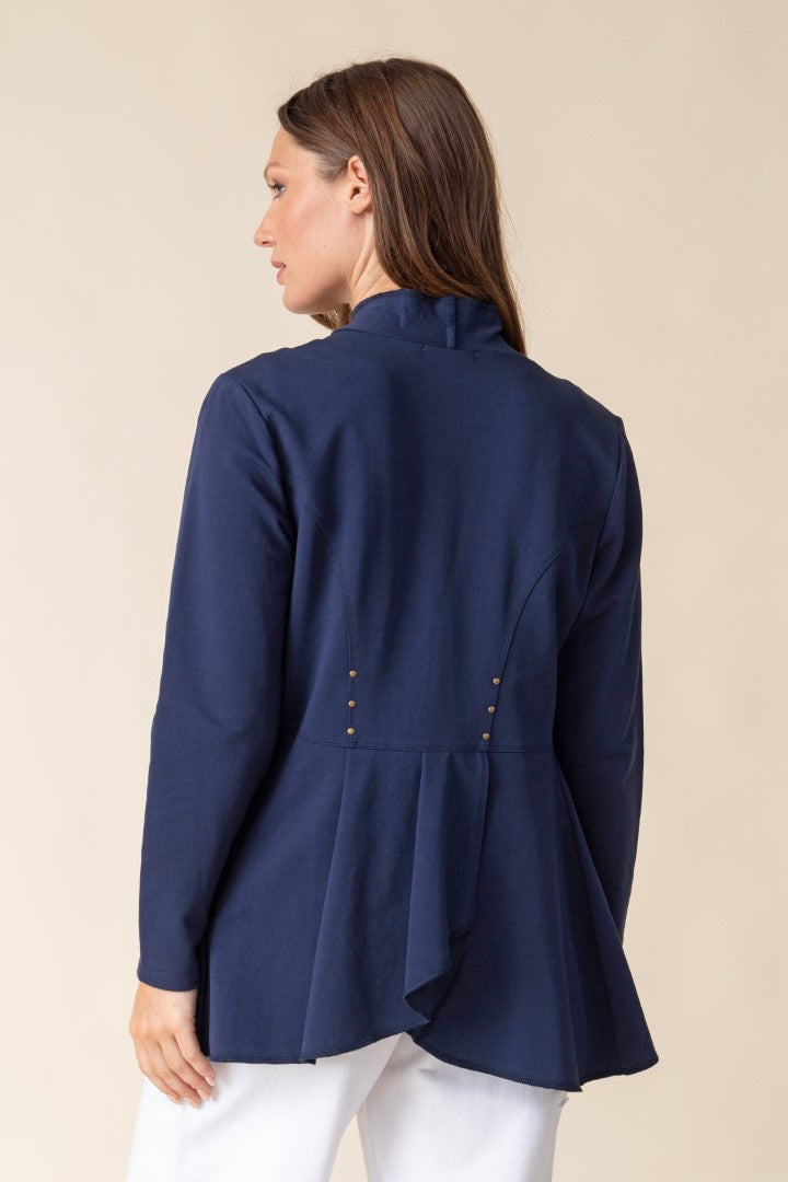 French Terry Drape Jacket