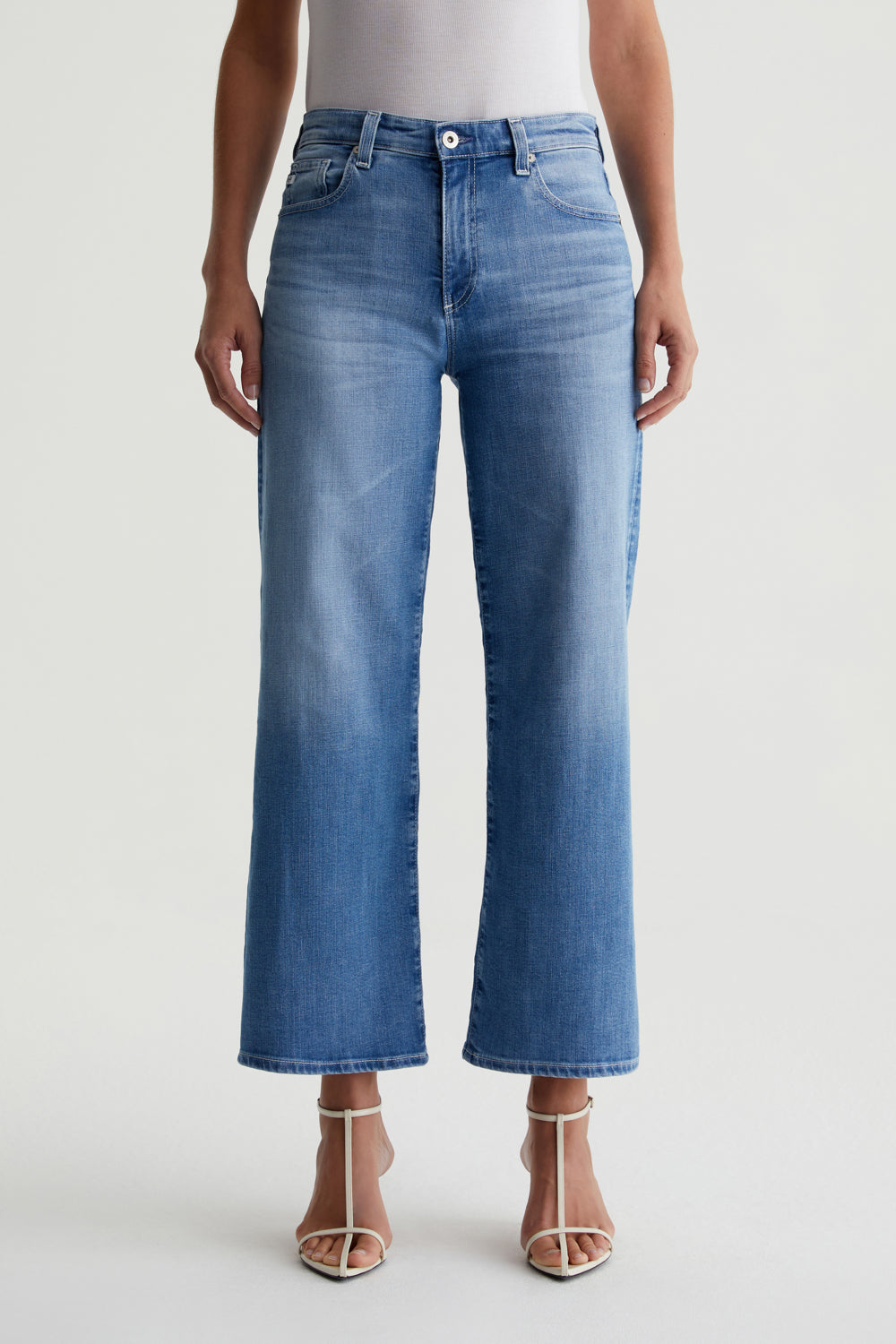 Saige Wide Leg Crop - Oceanic