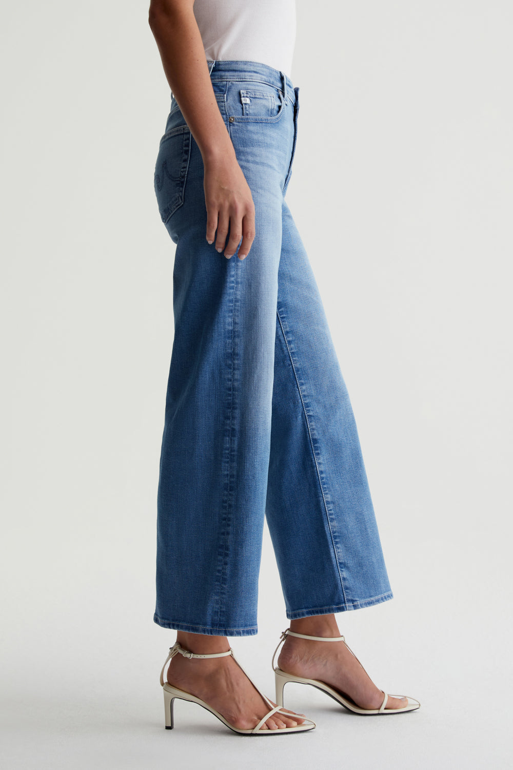 Saige Wide Leg Crop - Oceanic