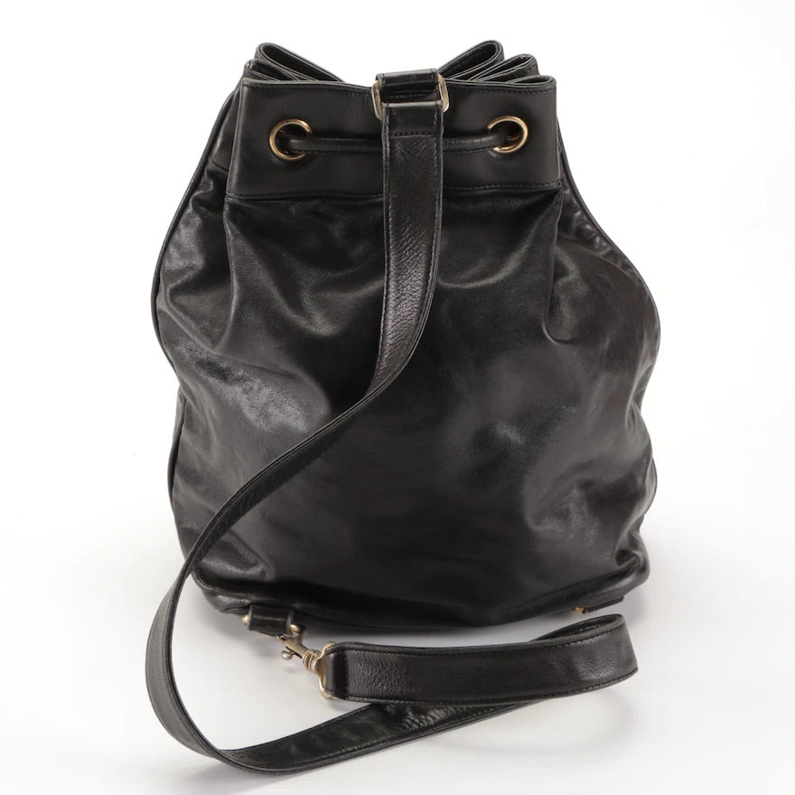 Chanel CC Drawstring Sling Backpack