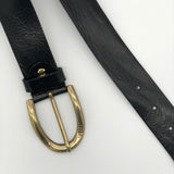 Italian Leather Belt Black