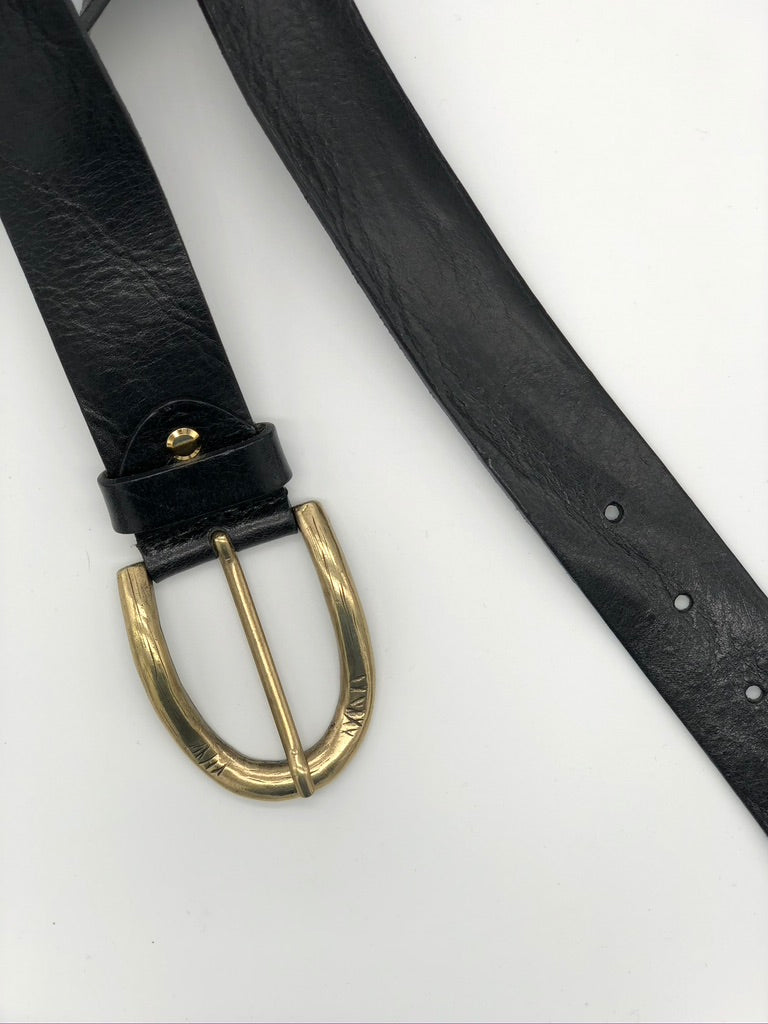 Italian Leather Belt Black