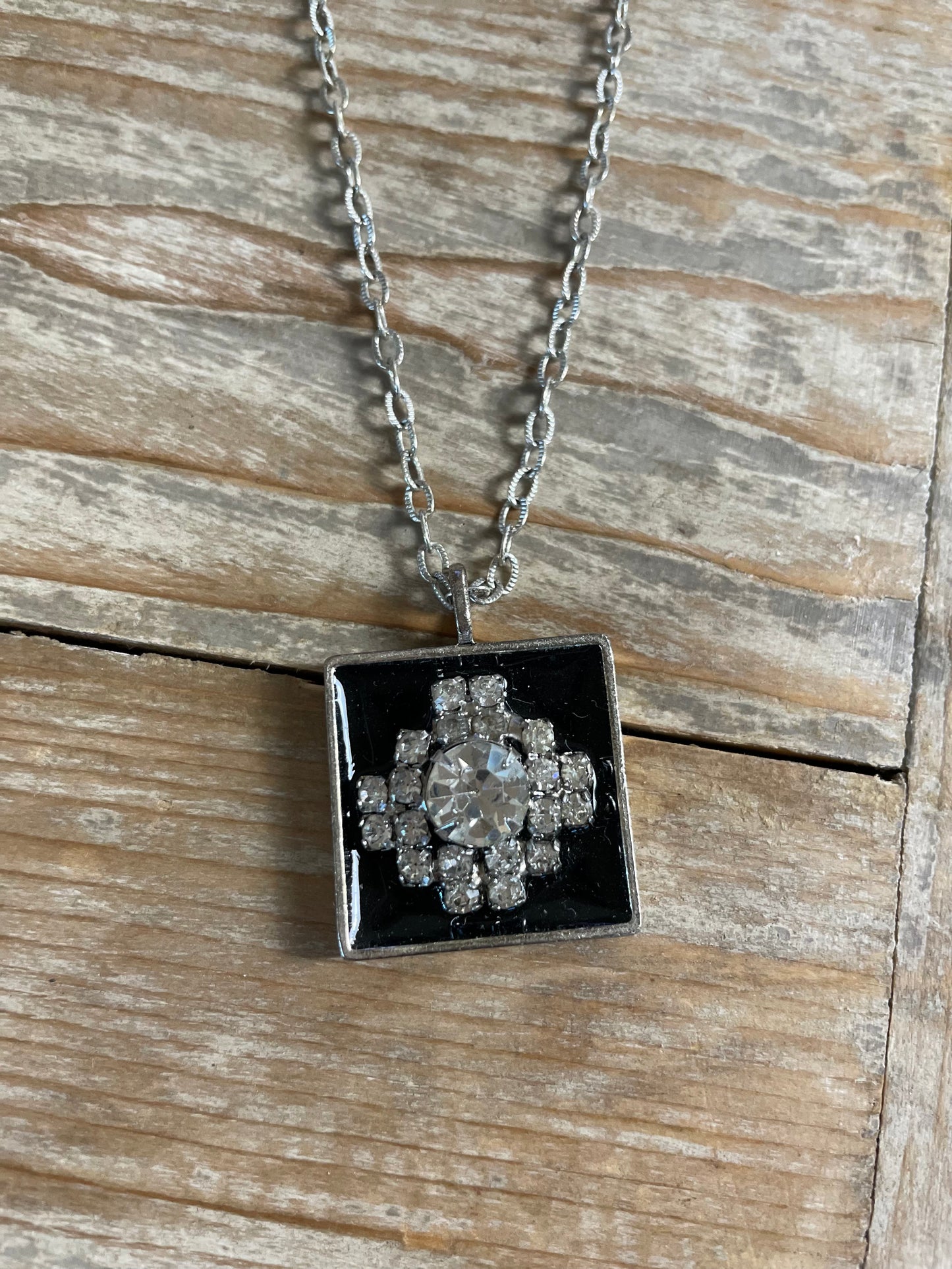 Art Deco Square Necklace