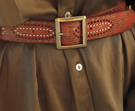 Daya Studded Cognac