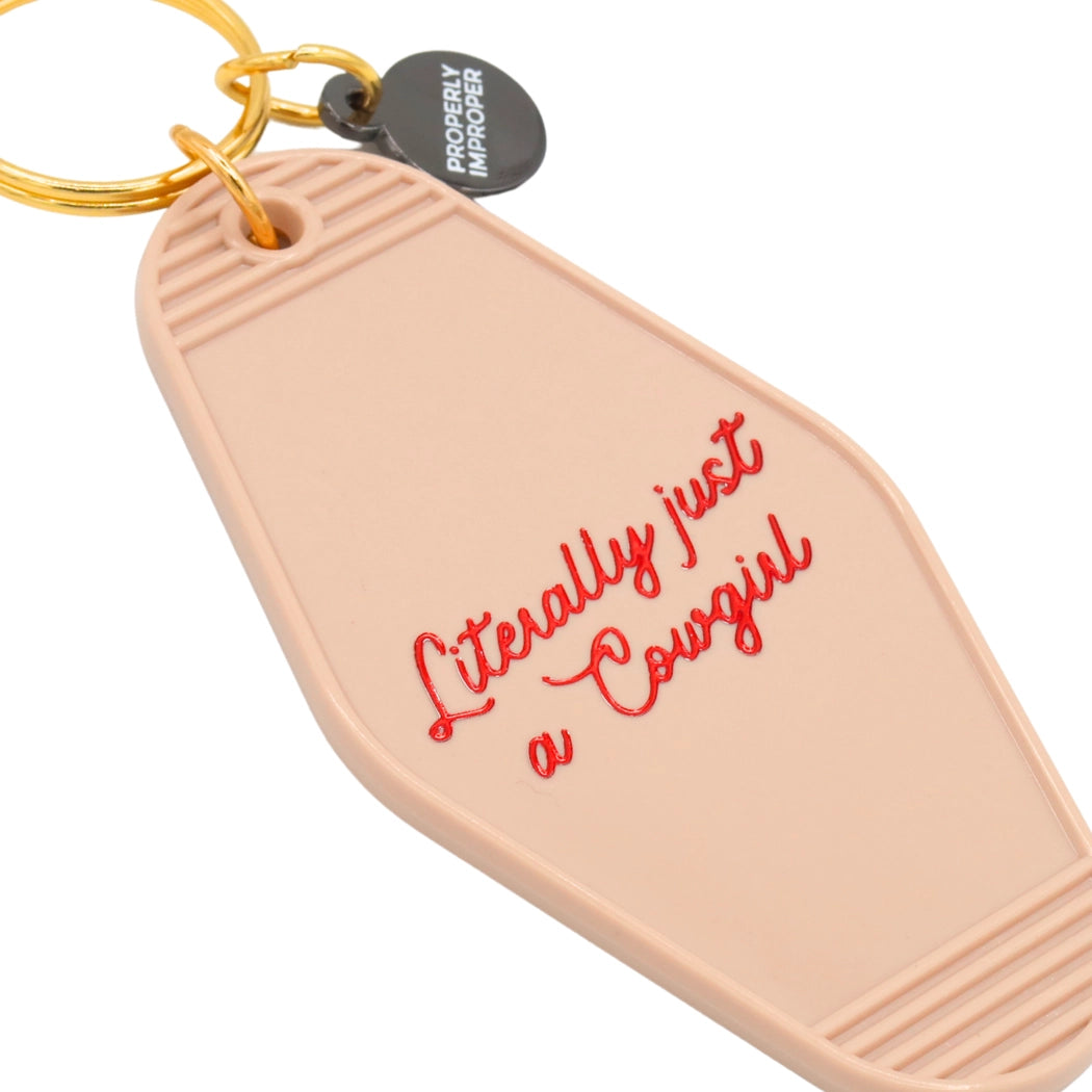 Just A Cowgirl Keychain