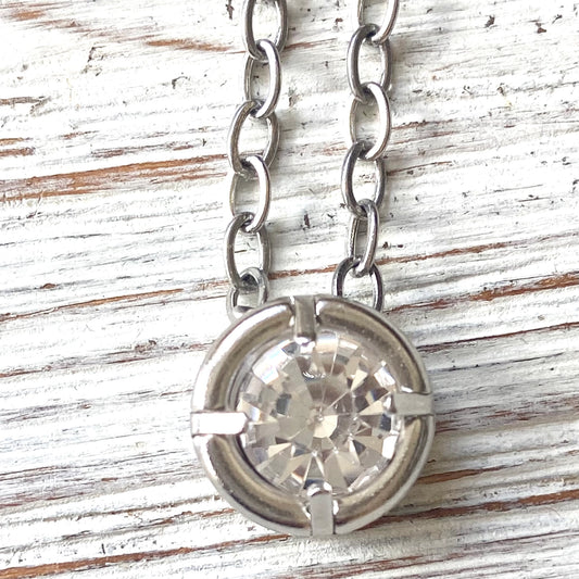 Crystal Pendant Minimalist Necklace
