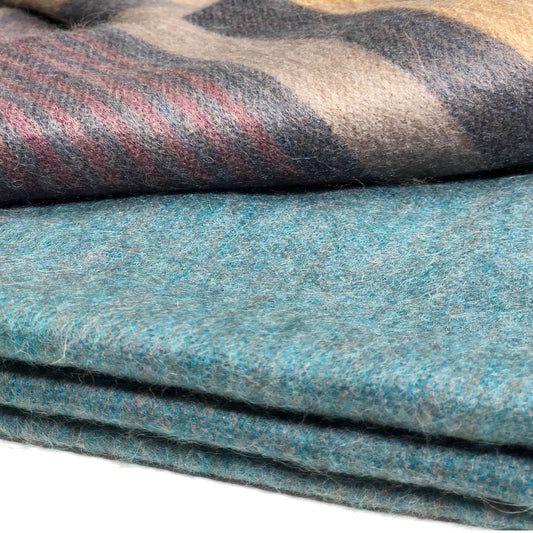 Alpaca Throw Blanket - Jade Forest
