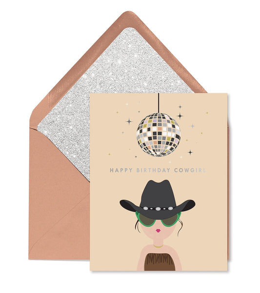 Cowgirl Birthday Card