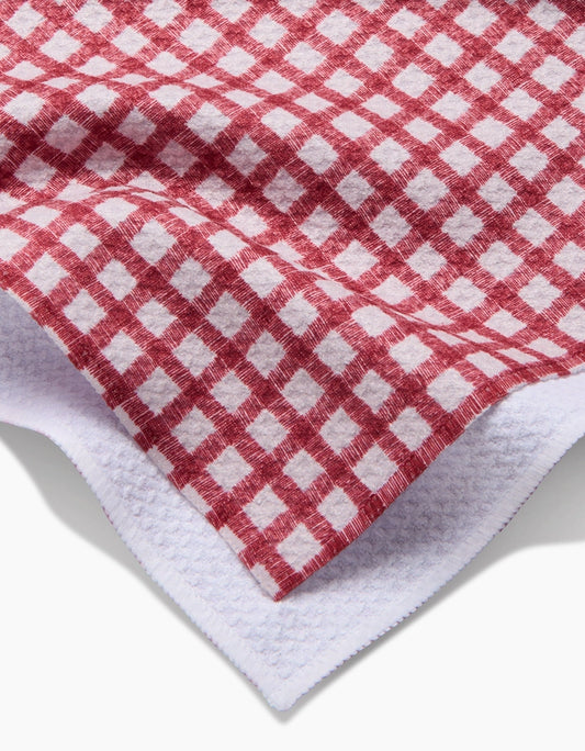 Fireside Plaid Red Kitchen Towel