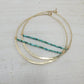 Turquoise Horizon Hoops