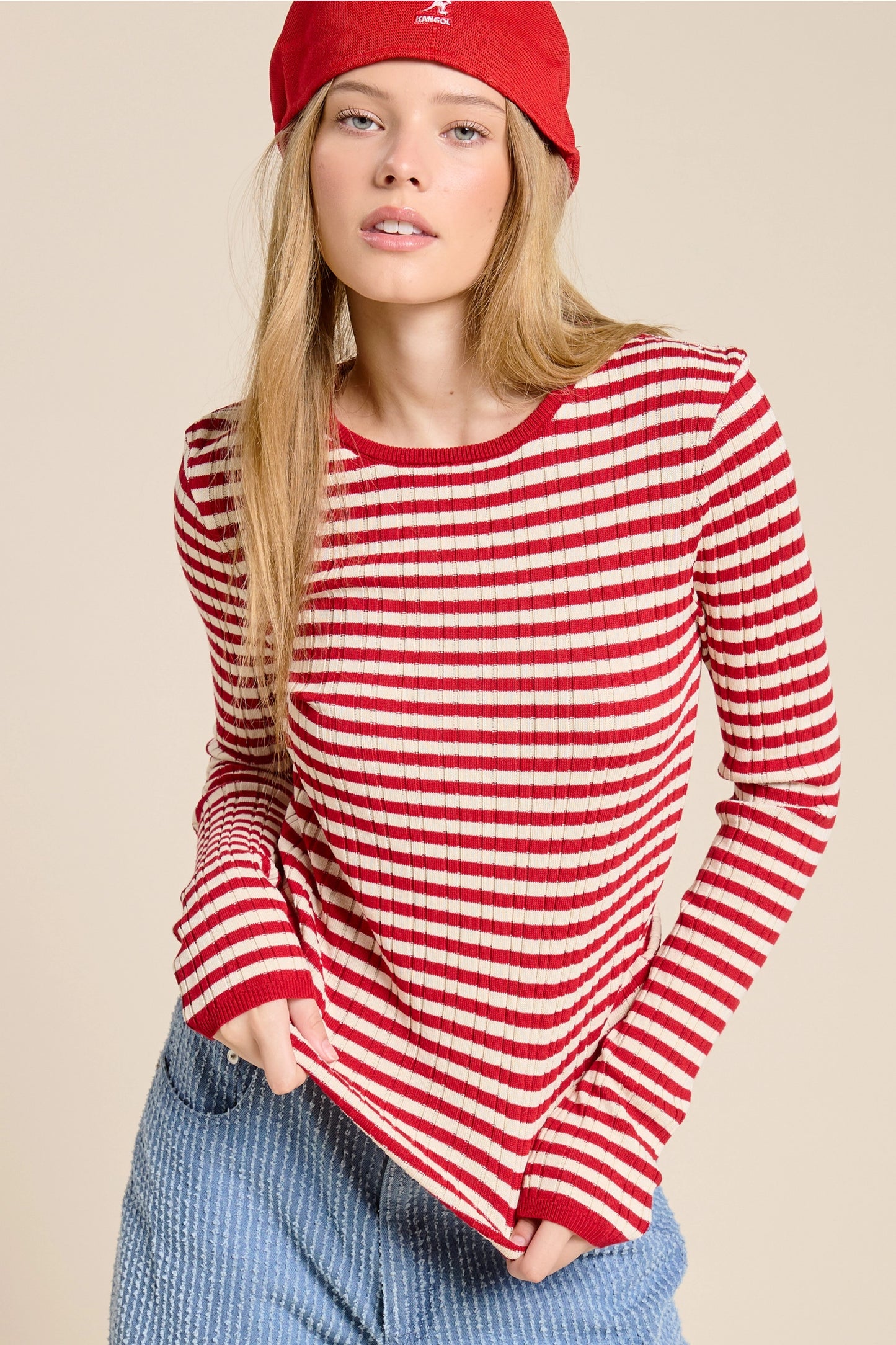 Striped Long Sleeve Top