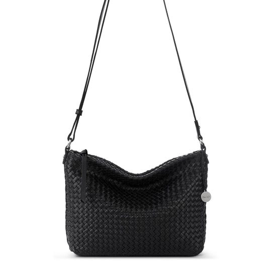Melrose Woven Crossbody - Black