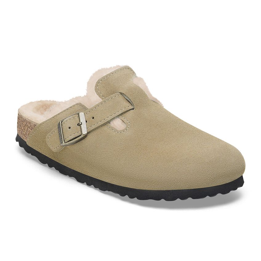 Boston Clog Shearling - Taupe