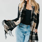Penny Plaid Fringe Scarf