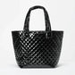 Medium Metro Tote Deluxe-Black Lacquer