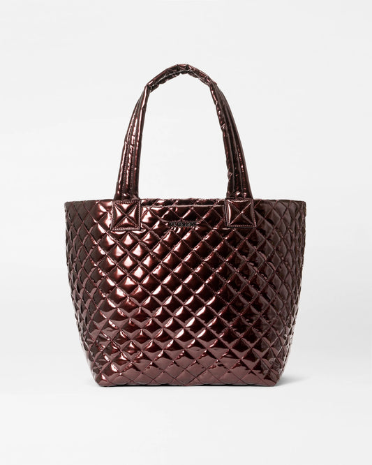 Medium Metro Tote Deluxe - Bordeaux Laquer