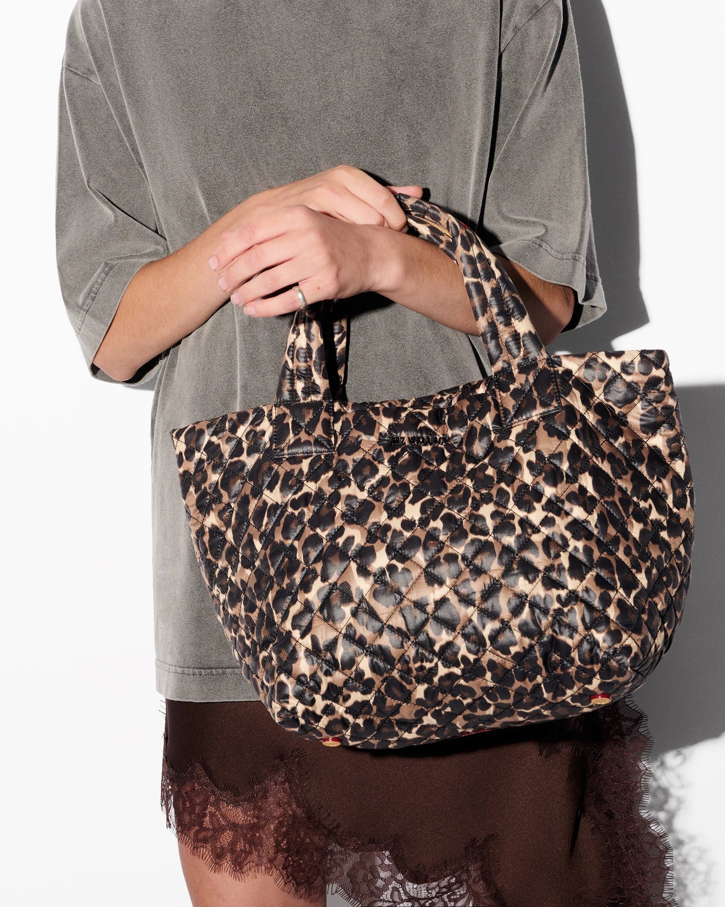 Small Metro Tote Deluxe-Leopard