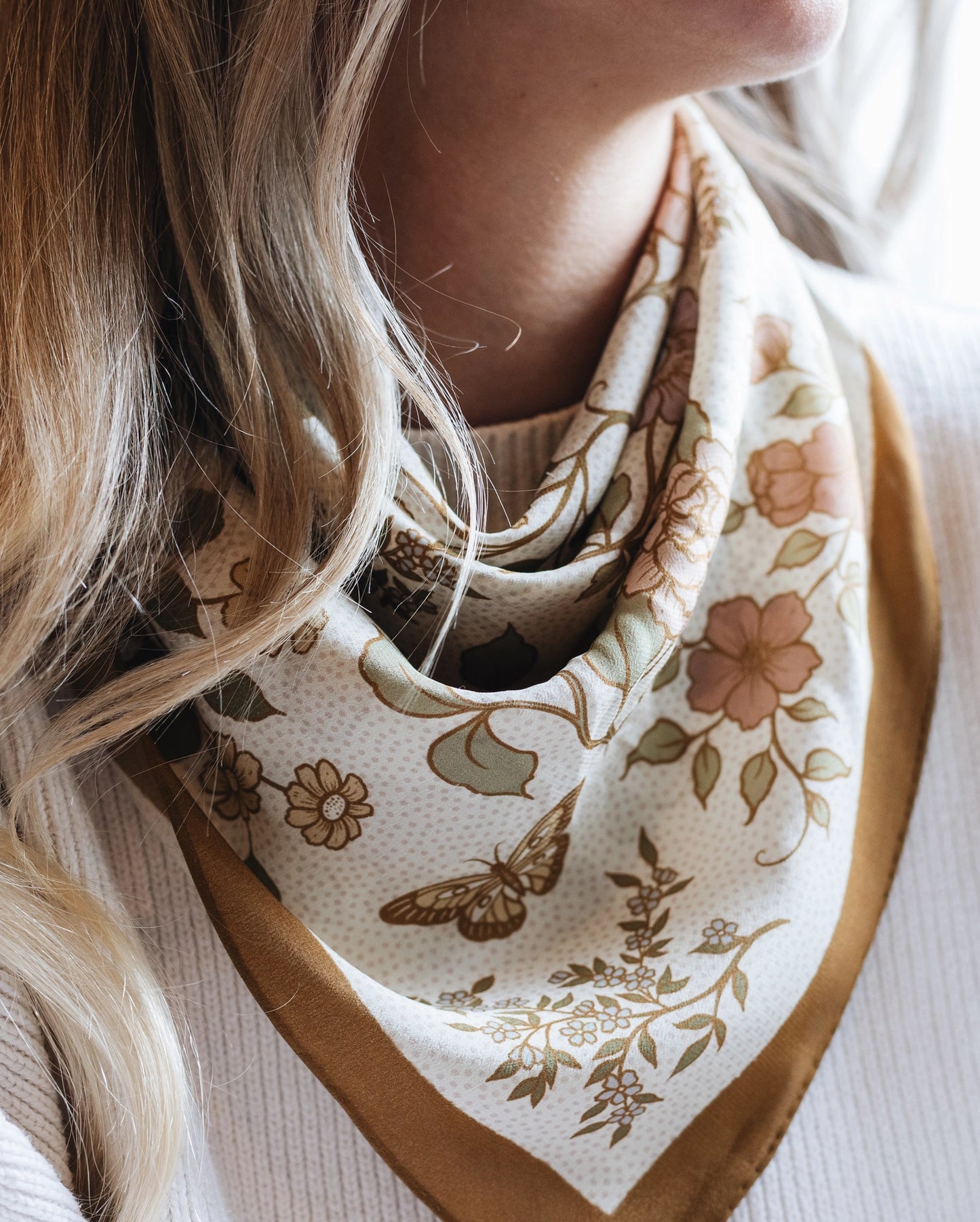 Floral Butterfly Bandana