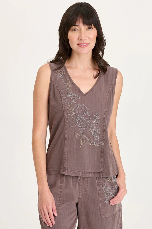 Embroidered Siska Tank