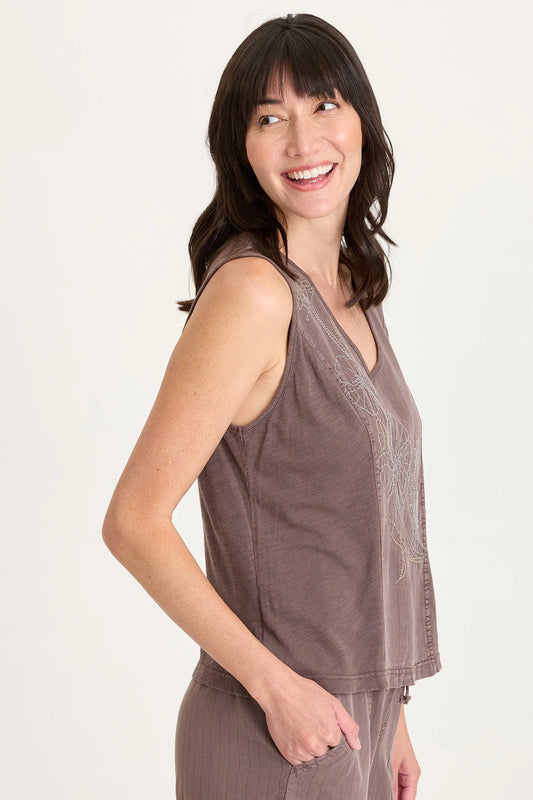 Embroidered Siska Tank
