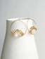 Golden Glass Arch Earrings