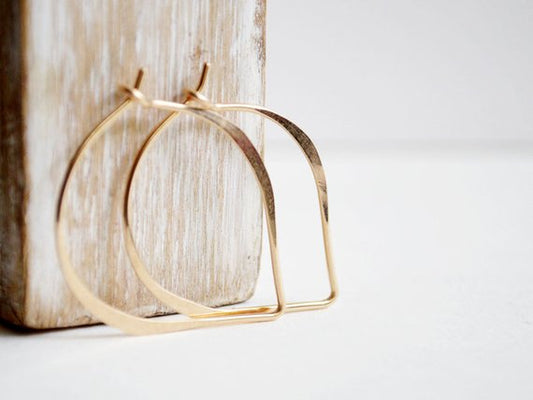 Lotus Hoop Earrings