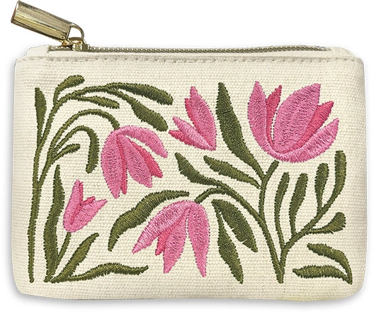 Embroidered Coin Pouch